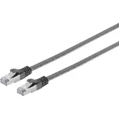 Bintra RJ45 Patchkabel U/UTP, m. CAT.7 Rohkabel, 0,5 m, schwarz