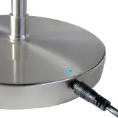 Highlight LED-Akku-Stehlampe Comfort, nickel, 135 cm Metall CCT Dimmer