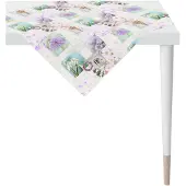 Apelt Tischdecke "6722", lila (mauve), B:100cm L:100cm, Baumwolle, Polyester, Tischdecken, Tischdecke