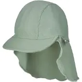 Sterntaler Schirmmütze "Bademütze mit Nackenschutz uni", Jungen, Gr. 49, grün (mattgrün), Obermaterial: 82% Polyamid PA. 18% Elasthan EL., Mützen Schirmmütze