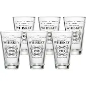 Ritzenhoff & Breker Longdrinkglas "Whisky Becher SPIRITS 330 ml 6er Set transparent", bunt (transparent), Glas, Trinkgefäße, Longdrinkglas