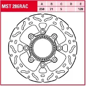 TRW Mst286rac Racing Bremsscheibe