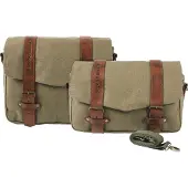 Hepco&Becker Satteltasche Legacy Canvas für C-Bow Paar ML 19 Liter grün Unisexanthrazit163 - Motorradzubehör - Motorradgepäck