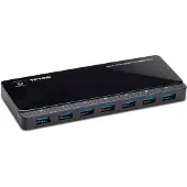 TP-LINK UH720, USB 3.2 Gen 1 (3.1 Gen 1) Micro-B, USB 3.2 Gen 1 (3.1 Gen 1) Type-A, 5000 Mbit/s, Schwarz, 1 m, USB