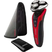 Sencor SMS 5013RD, Rotationstrasierer, Schwarz, Rot, Akku, Lithium-Ion (Li-Ion), Integrierte Batterie, 40 min