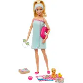 Mattel GJG55 - Barbie - Puppe mit Zubehör, Wellness Spa