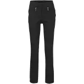 Goldner 2-in-1-Hose "Schlupfhose LOUISA mit Steppnähten", Damen, Gr. 42, N-Gr, schwarz, Obermaterial: 67% Baumwolle CO. 28% Polyamid PA. 5% Elasthan EL., Hosen 2-in-1-Hose, Ohne