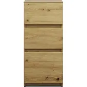 Burgbad Lin20 Unterschrank, 3 Auszüge, 400x357x870mm, USIX040F5353, Farbe: Eiche Dekor Urban