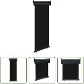 The Living Store Balkon-Seitenmarkise 60 × 250 cm Schwarz