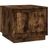 The Living Store Couchtisch Räuchereiche 51x50x44 cm Holzwerkstoff
