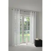 Wirth Vorhang "Chloé" Gr. 1, grau, B:140cm H:145cm, Polyester, Gardinen, Vorhang, Store