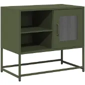 vidaXL TV-Schrank Olivgrün 68x39x60,5 cm Stahl