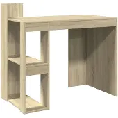 The Living Store Schreibtisch Sonoma-Eiche 103,5x56,5x94 cm Holzwerkstoff