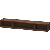 Duravit L-Cube Regalelement horizontal, 3 Fächer, 140x800x120mm, LC120006969, Farbe: Nussbaum gebürstet Echtholzfurnier