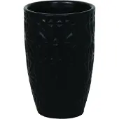 MSV 3700703999560, Freistehender Zahnbürstenhalter, Keramik, Schwarz, 70 mm, 70 mm, 110 mm