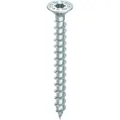 Heco -TOPIX-plus Senkkopf mit Frästaschen Variables Vollgewinde HD-20 verzinkt blau, A3K