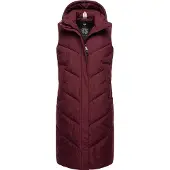 Ragwear Steppweste "Steppweste Suminka Vest", Damen, Gr. 3XL, rot (wine rot), Obermaterial: 100% Polyester PES. Futter: 100% Polyester PES. 100% Polyester PES., Westen Steppweste