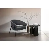 ByLiving Beistelltisch "Cone", schwarz (schwarz, schwarz, schwarz), H:60cm, Tische, Beistelltisch, aus Massivholz in schwarz oder white wash, verschiedenen Größen