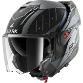 Shark Oxo Rydger Klapphelm, schwarz/anthrazit/blau, M (57/58)