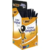BIC Cristal 0.35mm Black Stift 50 Einheiten