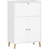 Schildmeyer Schreibtisch "Serie 500, Sekretär, Made in Germany, B: 65 cm", weiß, B:65,2cm H:101,7cm T:39cm, Tische, Schreibtisch, Solide Verarbeitung - Dieses Produkt ist in Deutschland gefertigt