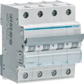 Hager Leitungsschutzschalter 4pol. C-25A 6kA MCN425