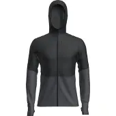 Icebreaker - Merino 200 Realfleece Descender L/S Zip Hoodie - Fleecepullover Gr XL schwarz