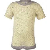 Engel - Baby-Body Kurzarm mit Druckknöpfen an den Schulter - Merinounterwäsche Gr 74/80 beige