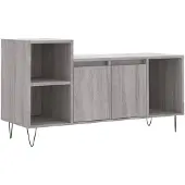 The Living Store TV-Schrank Grau Sonoma 100x35x55 cm Holzwerkstoff