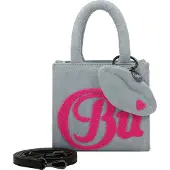 Buffalo Handtasche Umhängetasche Denim Boxy21 Crossbody Bag Pink hellblau