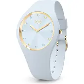 Ice Watch Quarzuhr "ICE cosmos - Small+ - 2H (colour stones)", blau (hellblau, hellblau), Armbanduhren, Damen, hellblau, Quarzuhr, Armbanduhr, Damenuhr, Silikonarmband, analog