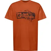 Jack Wolfskin Herren Brand T-Shirt burnt orange 3XL