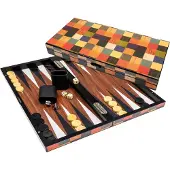 Philos Backgammon Spiel Kassette Fourni Groß klassisches Brettspiel