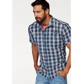 Man'S World Mans World Kurzarmhemd mit kleinem Print
