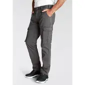 Man'S World Cargohose , Herren, Gr. 44, N-Gr, grau, Obermaterial: 100% Baumwolle, unifarben, bequem lang, Hosen Cargohose, mit aufgesetzten Taschen, Topseller