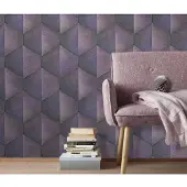 Fashion For Walls Vliestapete "Prisma", lila (violett), B:0,53m L:10,05m, Tapeten, Vliestapete, Phthalate frei