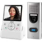 Alecto ADI-250 Funk-Video-Türsprechanlage 3,5 Zoll Farbdisplay Fotoaufnahme 50 m
