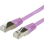 LOGON TCR55SS100V, 10 m, Cat5e, F/UTP (FTP), RJ-45, RJ-45, Violett