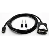 EXSYS EX-2311-2, Schwarz, 1,8 m, DB-9, Männlich, Männlich, RoHS