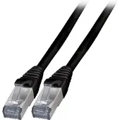EFB Elektronik EFB K5538SW.3 RJ45 Patchkabel Cat.6A S/FTP TPE schwarz 3m K5538SW3