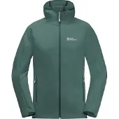 Jack Wolfskin Fleecejacke "ALPGRAT HOODED FZ M", Herren, Gr. XXXL (60), grün (jade, grün), OBERSTOFF: 100% POLYESTER Futter: 100% POLYESTER, Jacken Fleecejacke, mit Kapuze, atmungsaktiv, elastisch