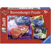 Ravensburger Auf der Rennstrecke. Puzzle 3 X 49 Teile
