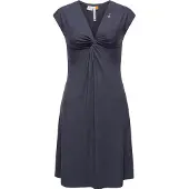 Ragwear Jerseykleid "Sommerkleid Comfrey Solid", Damen, Gr. XL, N-Gr, blau (navy), Obermaterial: 48% Viskose CV. 47% Polyester PES. 5% Elasthan EL., Kleider Jerseykleid