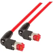 EFB Elektronik EFB K4137RT.1 RJ45 Patchkabel S/FTP, Cat.6A, 2x TM21 90°, UC900, 1m, rot K4137RT1