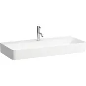 Laufen VAL Aufsatzwaschtisch, 1 Hahnloch, ohne Überlauf, US geschl. 950x420mm, H8162870001111, Farbe: Weiß