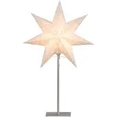Star Trading Star Tischlampe Sensy Mini, Metallfuß, Cremeweiß, H: 55x34 cm