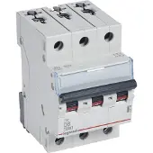 Legrand 403752 TX3 Leitungsschutzschalter D-Charakteristik, 8A, 3-polig, 6kA, 400VAC, 3TE