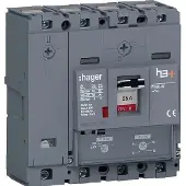 Hager HMS026DC Leistungsschalter h3+ P160 TM ADJ 4P4D N0-100% 25A 50kA CTC