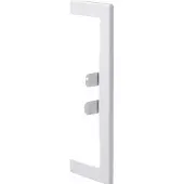 Hager BRA65210WB9016 Wandanschlussblende zu BRA 68x210mm Oberteil 120mm aus Stahlblech in verkehrweiß