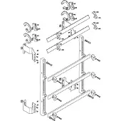 ABN MFSC27965 Sammelschienen-Modul flach 2FB/7RE 185mm mit CU 30x10mm, 5-polig, EBM 150mm